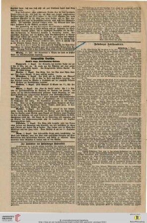 Heidelberger Jubiläumsbriefe. In: Gießener Anzeiger, Nr. 178, 04.08.1886, S. [2]-[3]