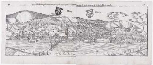 Heidelberg, Stadt und Schloss von Norden (Panorama)