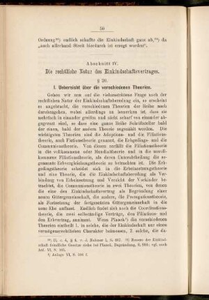 Abschnitt IV. Die rechtliche Natur des Einkindschaftsvertrages