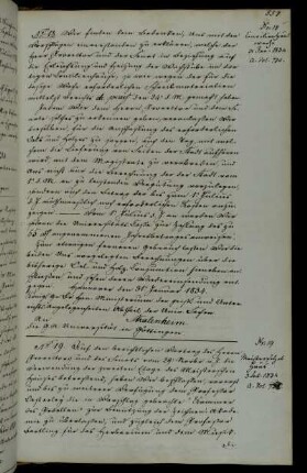 Verwendung des Meisterschen Hauses (Zeichenakademie, Herbarium, Singakademie) mit Text zur Instandsetzung.