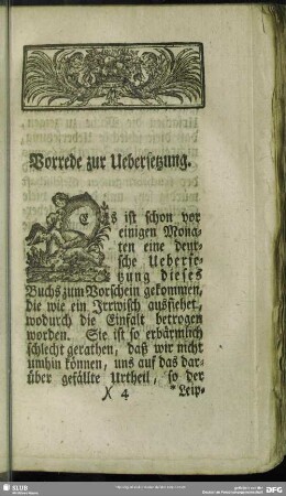 Vorrede zur Uebersetzung