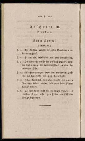 Abschnitt III. Obstbau.
