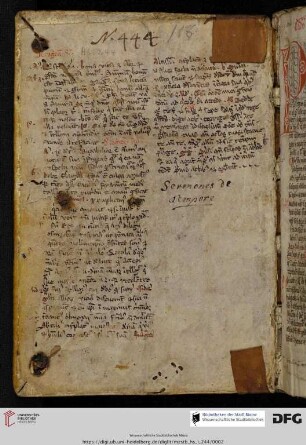 theologische Notate des 14. Jh.s (De cognitione dei, De cognitione sui)