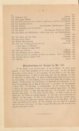 Beantwortung der Fragen in Nr. 128