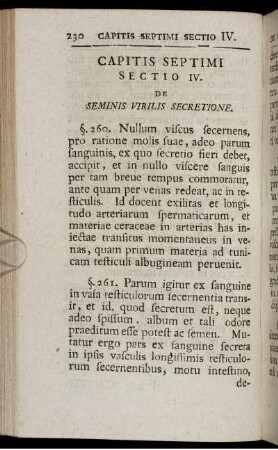 Sectio IV. De Seminis Virilis Secretione.