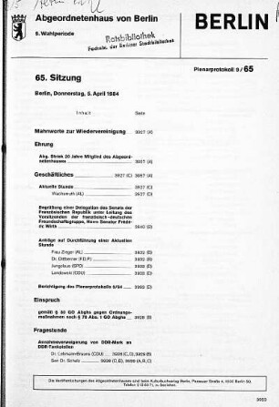Nr. 65, 5. April 1984