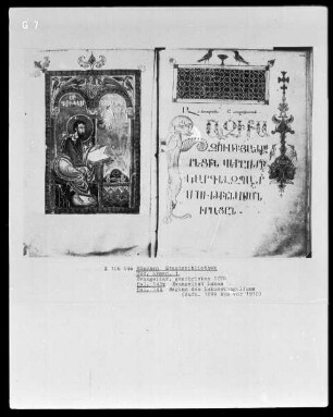 Evangeliar — Titelblatt mit Randornament, Folio 144recto