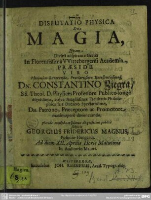 De Magia