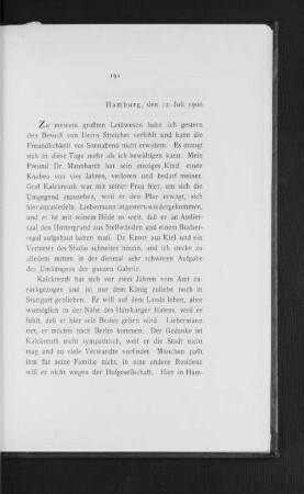 Hamburg, den 12. Juli 1906