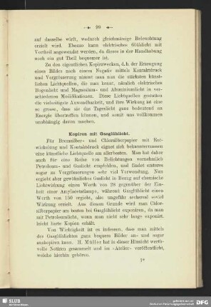 Kopiren mit Gasglühlicht