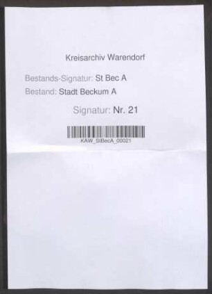 Einkünfte-Register des Almosen-Korbs