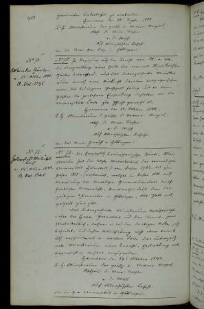 Sendung des Matrikelbuchs von 1753-1810 an das Braunschweigische Staats-Ministerium.