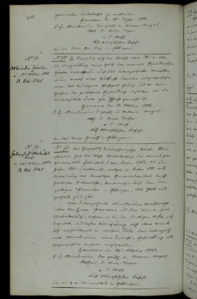Sendung des Matrikelbuchs von 1753-1810 an das Braunschweigische Staats-Ministerium.