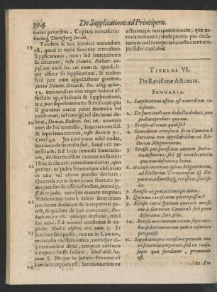 Titulus VI. De Revisione Actorum.
