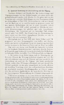 G. Spektrale Verteilung der Ausleuchtung und Tilgung