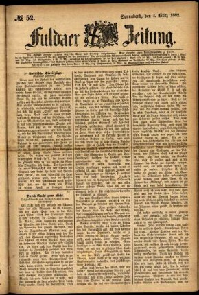 Ausgabe vom Samstag, den 04. März 1882.