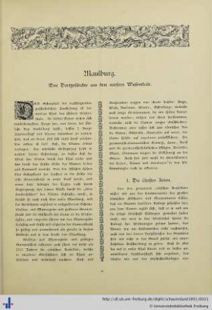 Maulburg. Eine Dorfgeschichte aus dem mittleren Wiesental.