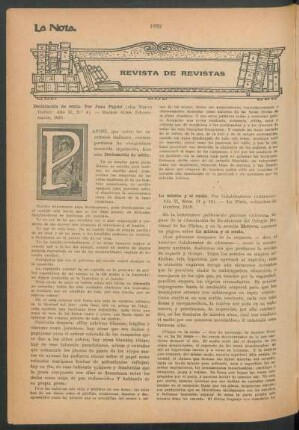Revista de revistas