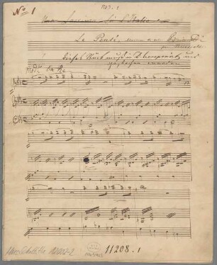 La pensée, Flöte, Klavier. - BSB Mus.Schott.Ha 12002-2