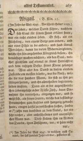 Abigail. 1 B. Kön. 25.