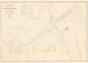 Karte Hafen Cravelines: Landkarte Hafen und Stadt Cravelines, Maßstabsleiste