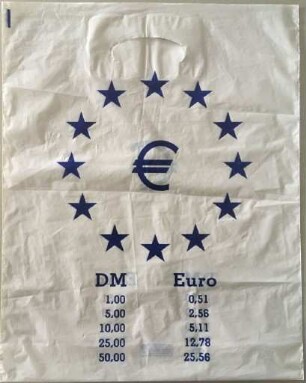 Einkaufstüte „DM“ - „€“