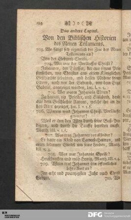 Von den Biblischen Historien des Neuen Testaments.