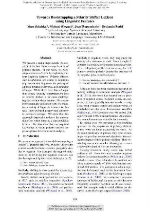 Towards Bootstrapping a Polarity Shifter Lexicon using Linguistic Features