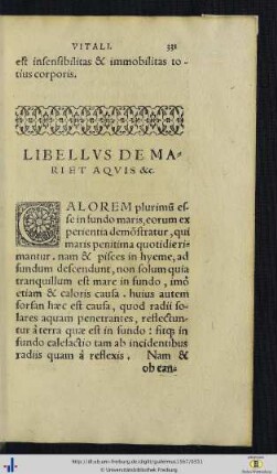 De mari et aquis.