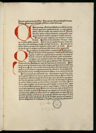 1r, Incipit tractatus de contractibus Mercatorum...