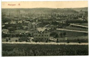 Meißen. Stadtansicht Meißen Rechts