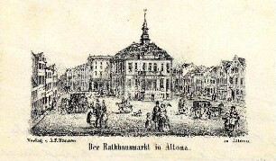Altona - Rathausmarkt und altes Rathaus