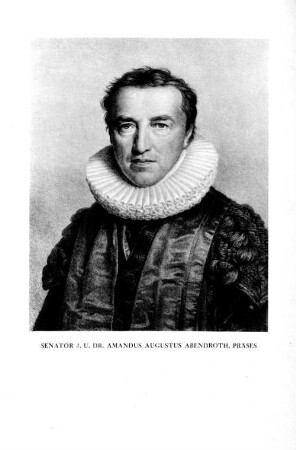 Senator J. U. Dr. Amandus Augustus Abendroth, Präses