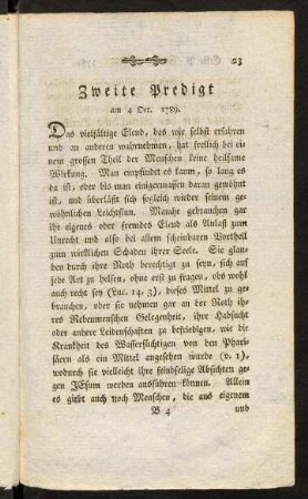 23-47, Zweite Predigt am 4. Oct. 1789.
