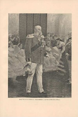 Kaiser Wilhelm I. auf dem Hofball 1881 (Skizze)