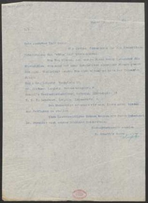 Brief an Robert Oehme : 31.07.1914