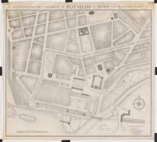 Planungsvorschlag Potsdam: Neugestaltung am Lustgarten, Bahnhof und Platz der Einheit: Lageplan 1:2500