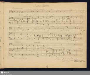 Saupe, Carl Eduard; 1889 [Noten- und Texteintrag]