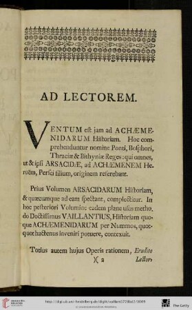 Ad lectorem