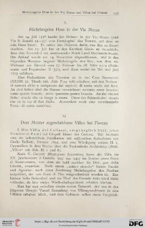 XI Dem Meister zugeschriebene Villen bei Florenz