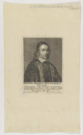 Bildnis des Iohannes Henricvs Hottingervs