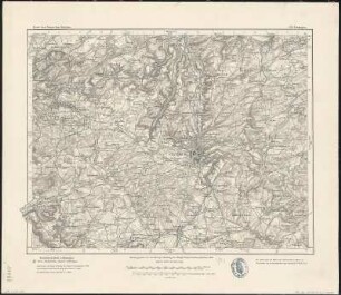 Bl. 539: Évrange in Frankreich, 1908 : 539 : Ewringen. - Aufgenommen 1880, hrsg. 1886, berichtigt 1908. - Berlin , 1908. - 1 Kt. : mehrfarb.