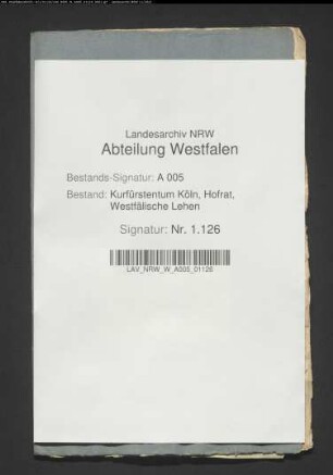 Der Mennenhofes bei Hewingsen. Lehnträger: von Glaen, von Vaersen, von Zastrow, von Zersen