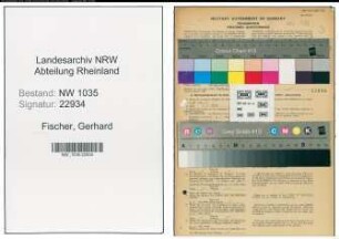 Entnazifizierung Gerhard Fischer , geb. 02.03.1903 (Bergingenieur)