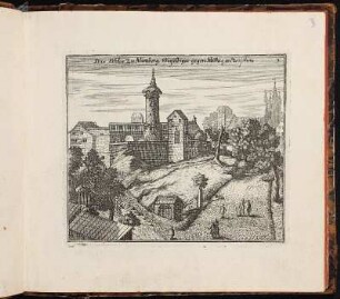 3 Das Schlos zu Nürnberg Wie selbiges gegen Mittag anzusehen. - Burg Nürnberg, Nürnberg