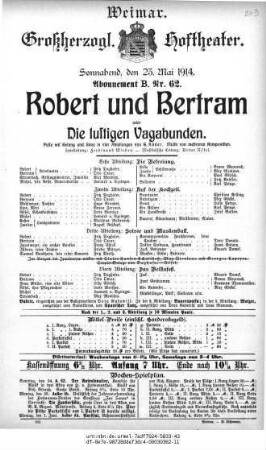 Robert und Bertram oder Die lustigen Vagabunden