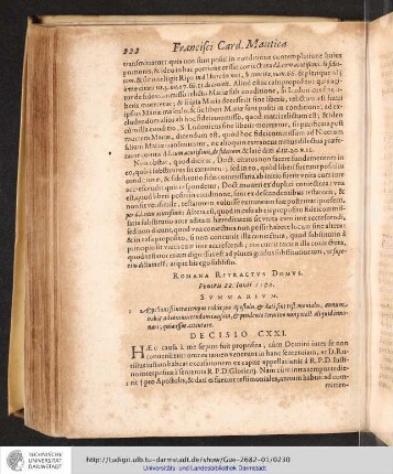 Decisio CXXI