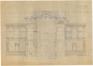 Döllgast, Hans; München; Alte Pinakothek, Wiederaufbau - Schnitt