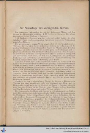 Zur Neuauflage des vorliegenden Werkes.