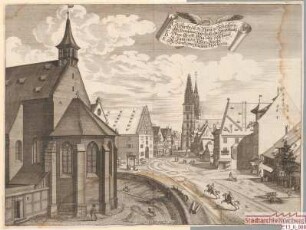Blick von St. Klara in Richtung St. Lorenzkirche